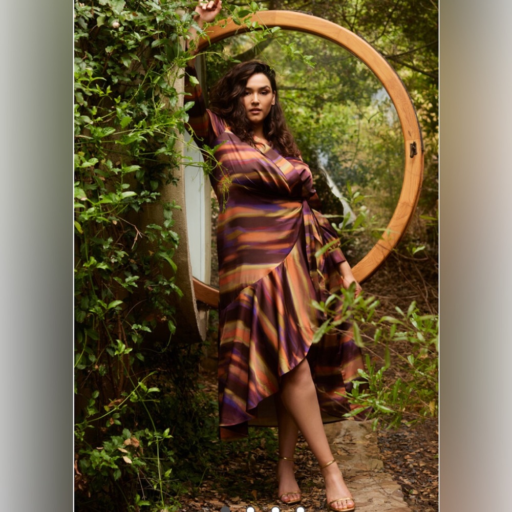 Cascade Wrap Dress